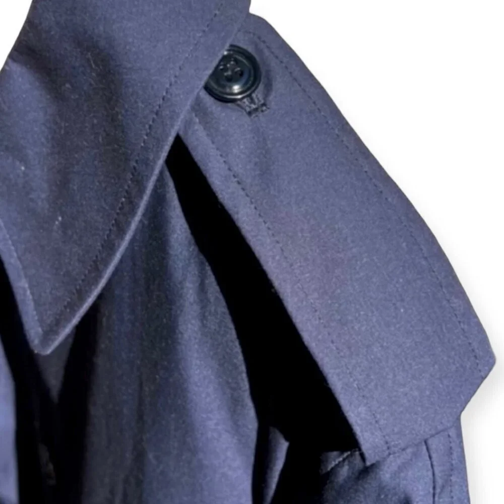 🌻Conversion Air Force Blue All-Weather Military Trench Coat Size 42XL
